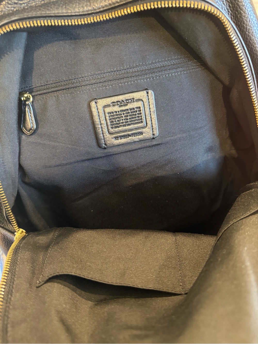 Coach Black Backpack - Picture 3 of 7